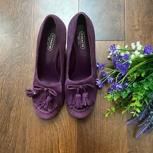 Coach Shoes, size 8 purple color